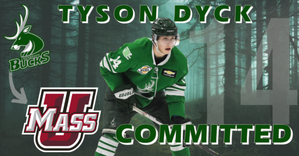 Bucks Forward Tyson Dyck Commits to NCAA DIV 1 University of Massachusetts