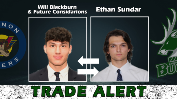 Bucks Trade Ethan Sundar to Vernon Vipers for William Blackburn and Future Considerations